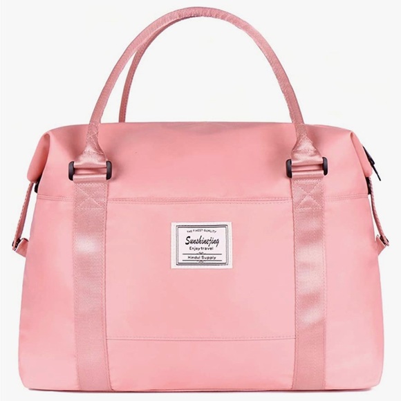 Amazon Handbags - Travel weekender bag  Overnight Duffle Bag Gym Tote Bag in Trolley handle